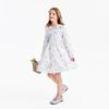 Annil Girls' Floral Long-Sleeve A-line Dress