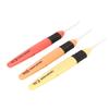 3 Pcs Lighted Crochet Hooks Set 2.5mm 3.0mm 3.5mm Lightweight Comfortable LED Crochet Set for DIY