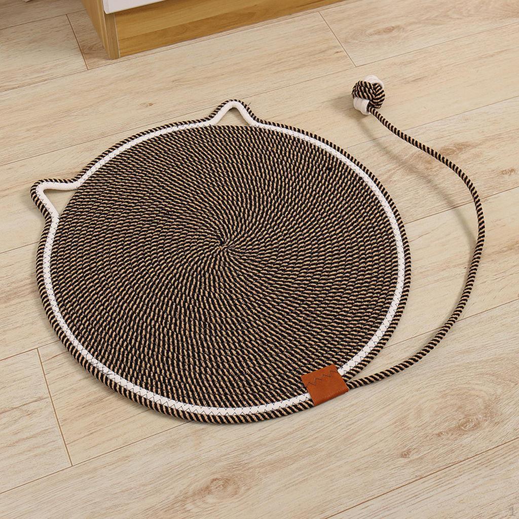 Cat Scratcher Mat Furniture Protector Cotton Rope Horizontal Scratch Pad Scratching for