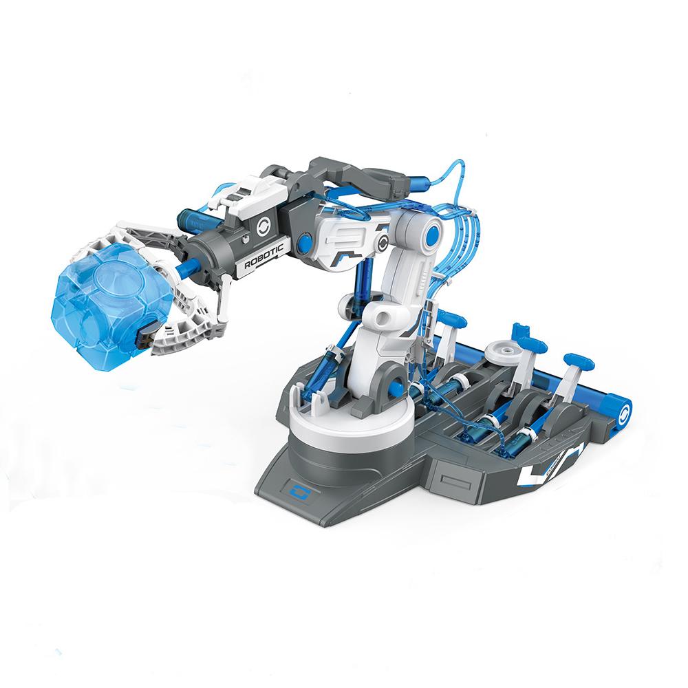 DIY-Montage 3-in-1 Cooler Roboter Hydraulischer Manipulatorarm Roboter-Spielzeug STEM-Kit Ingenieurwesen Wissenschaftliche Roboter-Bausätze Für Kinder gray