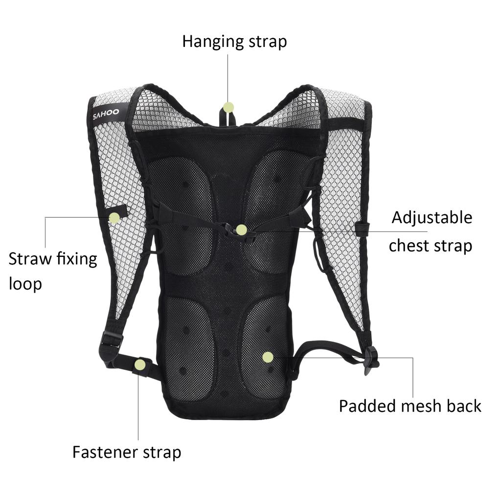 Cycling Backpack Outdoor Running Bag with Drinking Bladder Bicycle Bag Sports Vest Ultralight