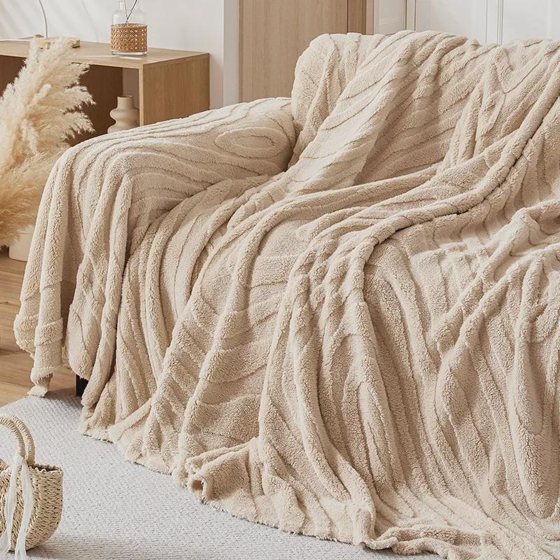 "Nordic Plush Sofa Cushion Cover - Luxurious Autumn/Winter Design"