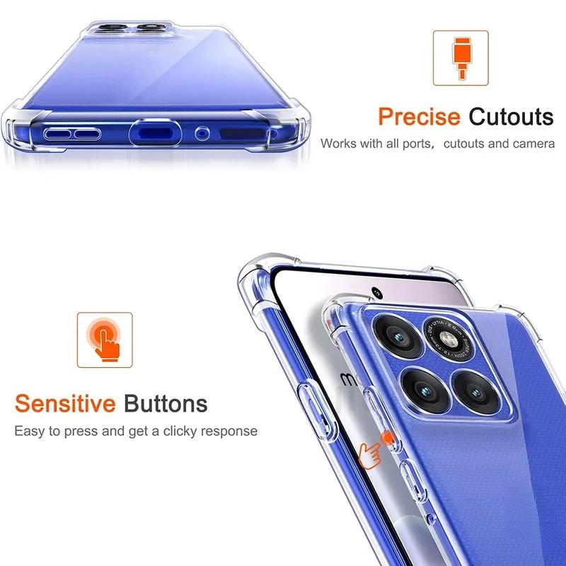 For Motorola Moto Edge 50 Neo Edge50Neo Edge50 50Neo S50 S 50 Case Airbag Clear Silicone Soft Back Cover Mobile Phone Cases Capa