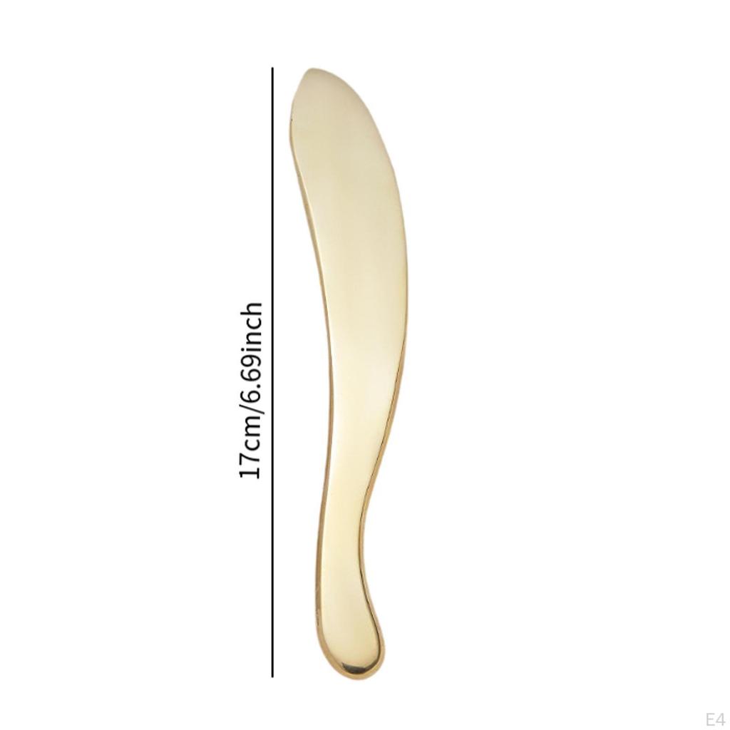 Gua Sha Facial Tool Brass Professional Handheld Portable Guasha Board for Face