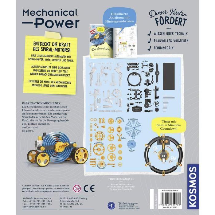 Kit robot mécanique à monter - kosmos - kosmos kit mechanical power - mixte - a partir de 8 ans