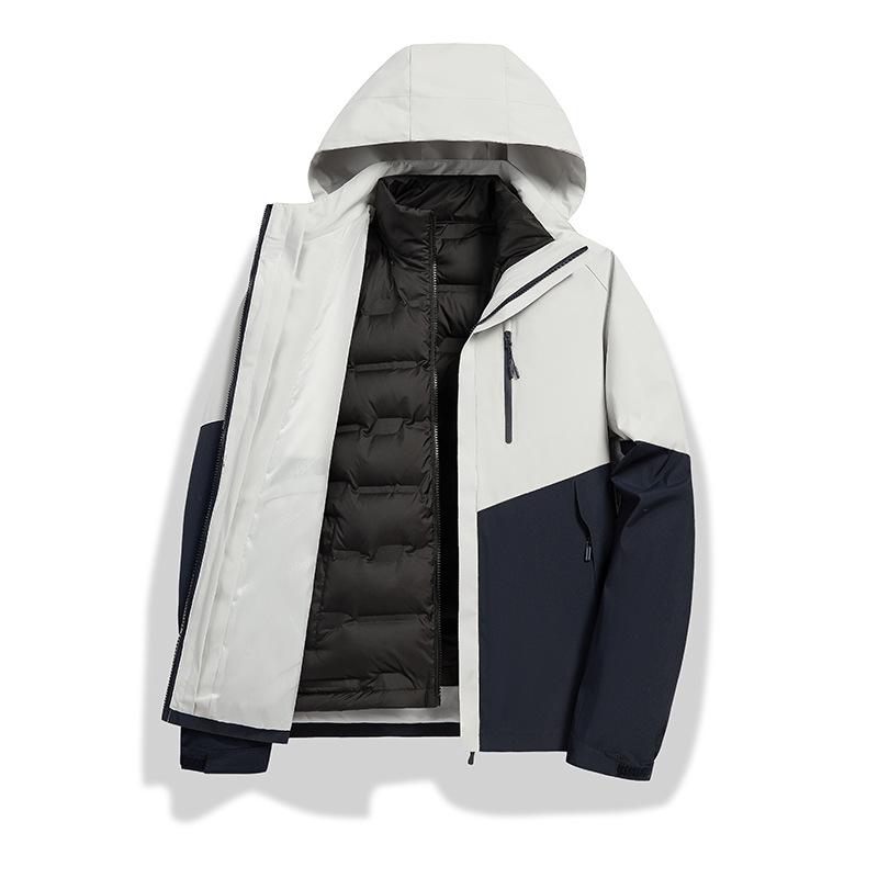 Autumn/Winter 2024 High-End Windproof Jacket with Three-Proof Fabric & 90% White Duck Down Liner for Couples