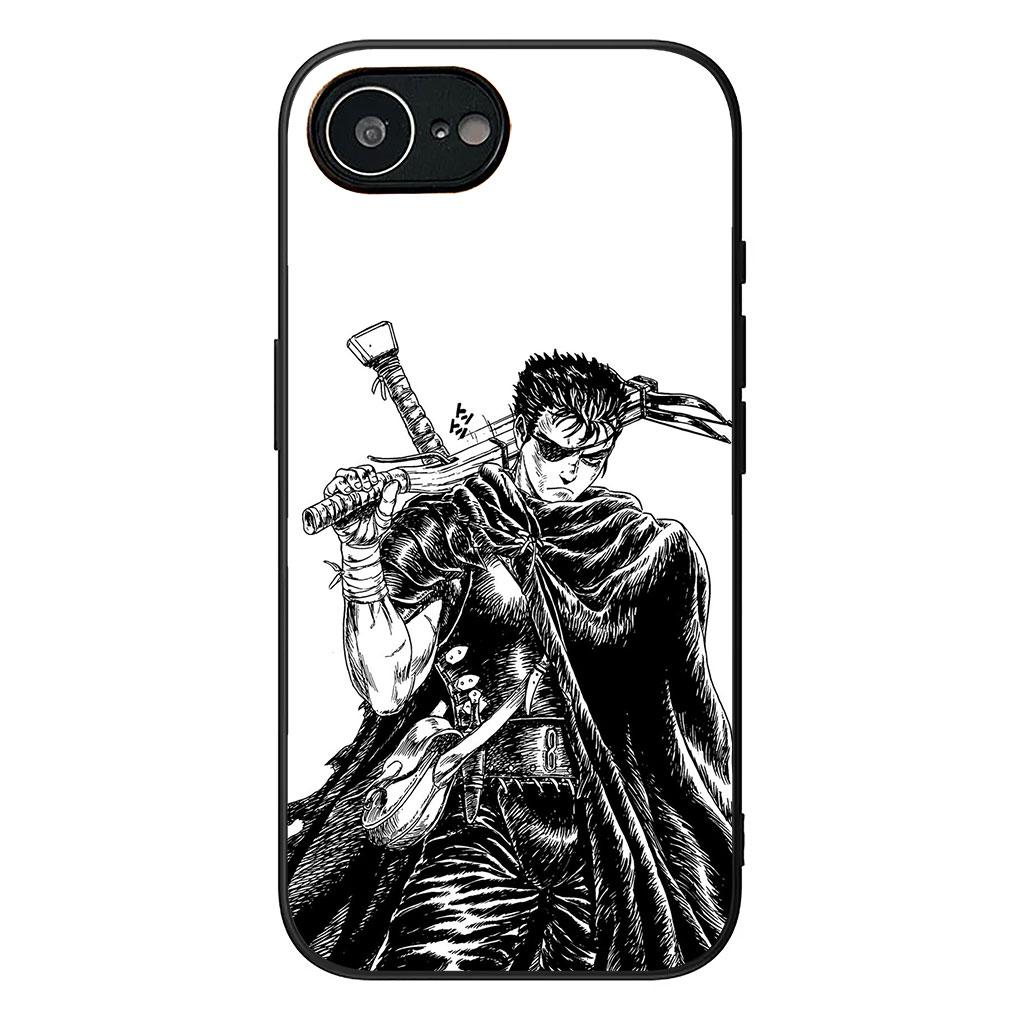 Soft Cover for Samsung Galaxy S25 S24 S23 FE Plus Ultra S7 Edge A16 A15 5G S25+ Coque Phone Case Berserks Guts Cartoon