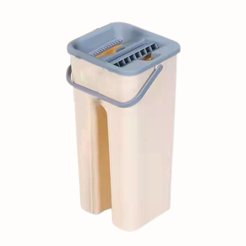 2. Generation Flachwischmopp-Set Freihändig Professioneller Mikrofaser-Mopp mit 360 Grad drehbarem Kopf für Trocken /