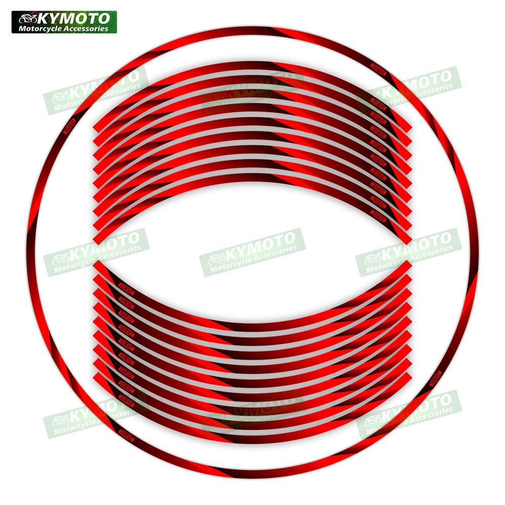 For XSR700 XSR 700 motorcycle accessories 17 inch front and rear wheel decals fairing hub modified reflective stripe stickers