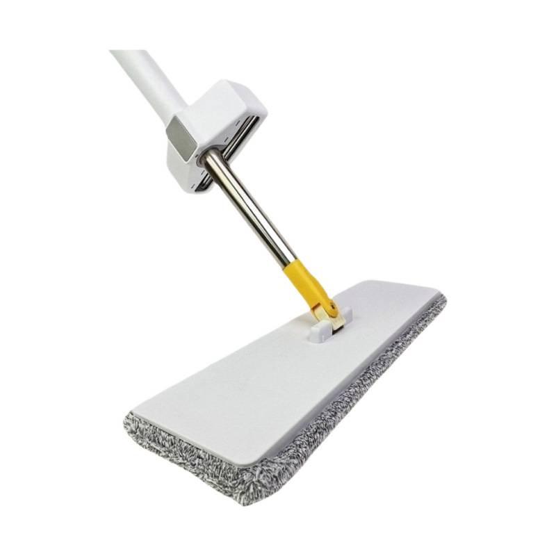 Large Absorbent Hands-Free Flat Mop: Easy One-Drag Cleaning, New Model with Thickened Head for Household Use