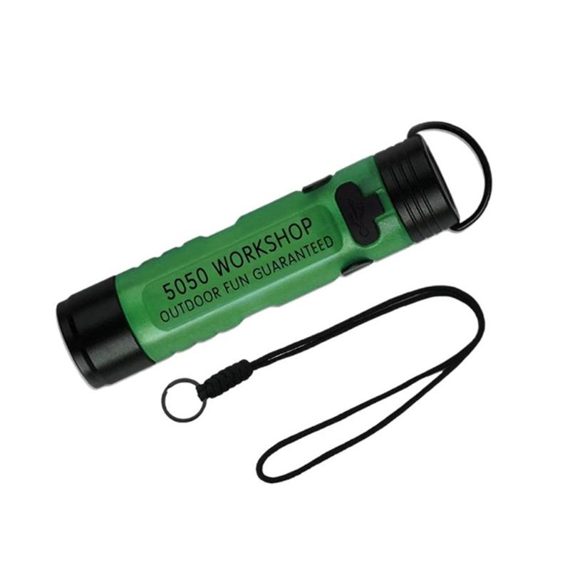 Aluminum Magnetic USB C Rechargeable Flashlight Keychain Waterproof Mini Flashlight Hat Clip For Camping Accessories