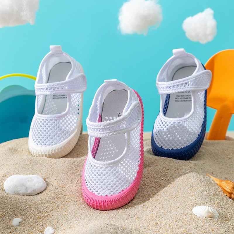 Children Casual Shoes Summer New Girl Shoe Soft Sole Anti Slip Mesh Shoe Fashion Girl Shallow Mouth Shoes Hollowed Out Kids Shoe