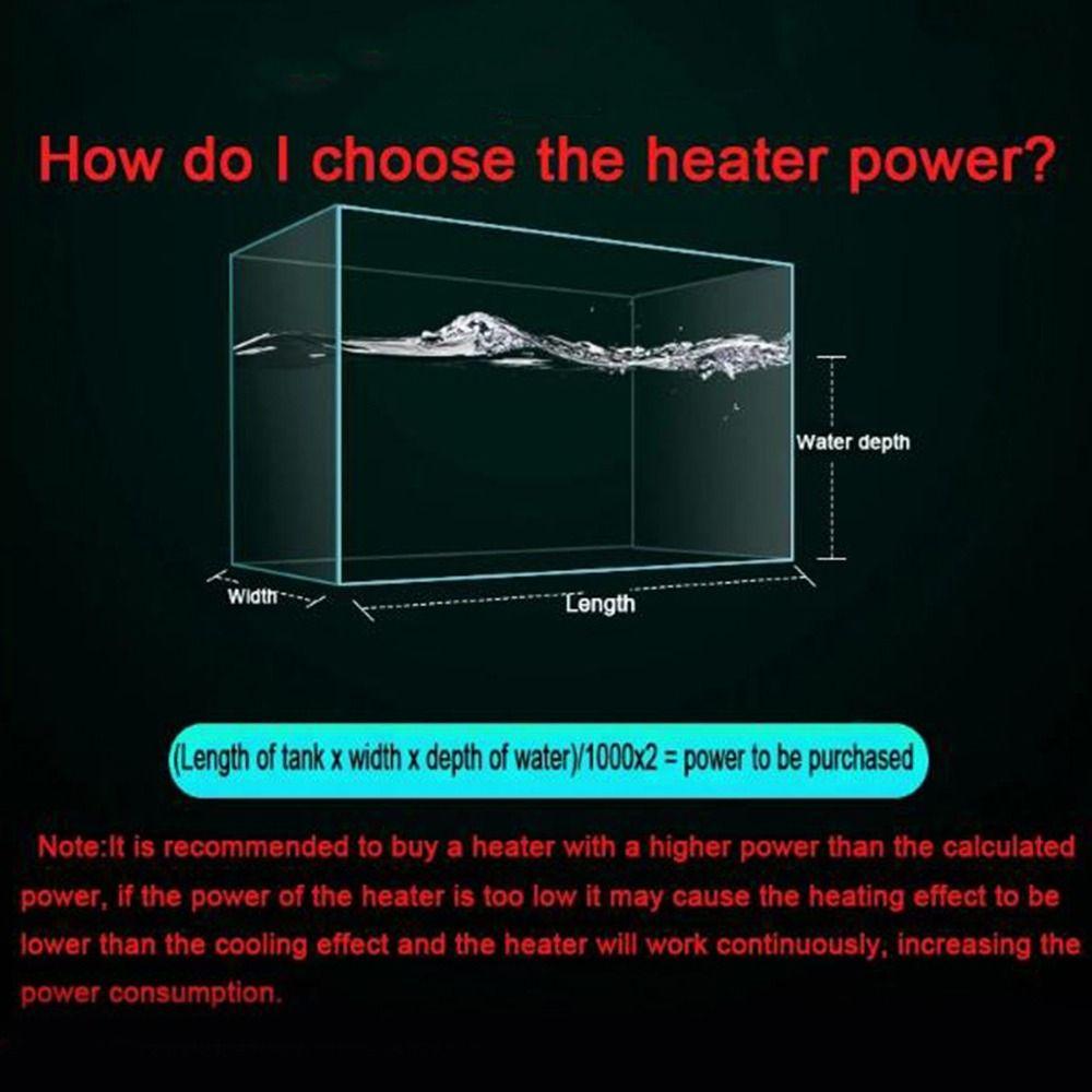 Leave Water Power Off Aquarium Submersible Heater Fish Tank Thermostat  Fish Tank Accessories