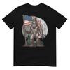 Bigfoot 4th Of July Shirts Unisex Sasquatch Usa American Flag Tshirt