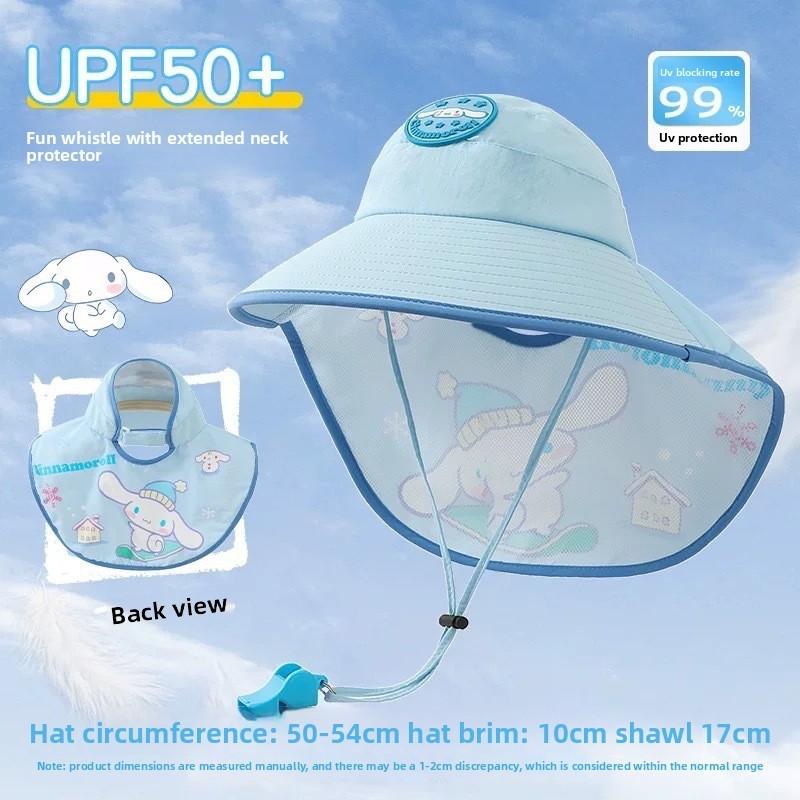 Childrens Sun Hat With Wide Brim For Uv Protection Breathable Cotton Summer Sunshade For Boys Girls