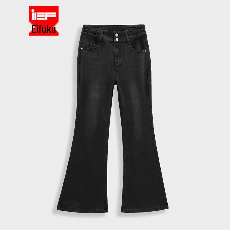 

IEF Aiyifu Женские джинсы клеш большого размера Осень 2025 S