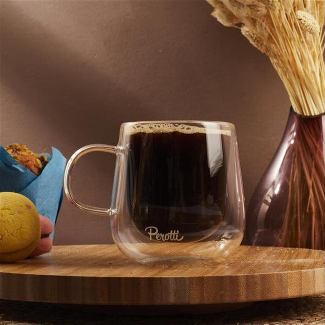 

Кружка Perotti с двойными стенками и двойными стеклянными стенками 300 мл