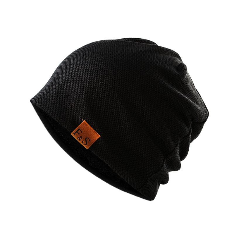 Hat Unisex Alphabet Autumn and Winter Baotou Knitted Hat Thin Comfortable Nightcap Fleece Thermal Overhead