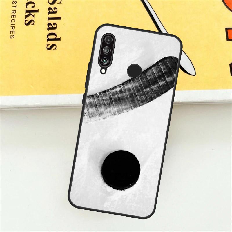 Hockey Stick and Puck Case For Huawei P30 P20 P40 Lite Nova 11 Pro 9 10 SE 5T 3i 7i 11i Y60 Y70 Y90 Y61 Y91 Cover