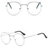 New fashion simple unisex round Plain glasses for men women Metal frame glasses for wedding party eyeglasses