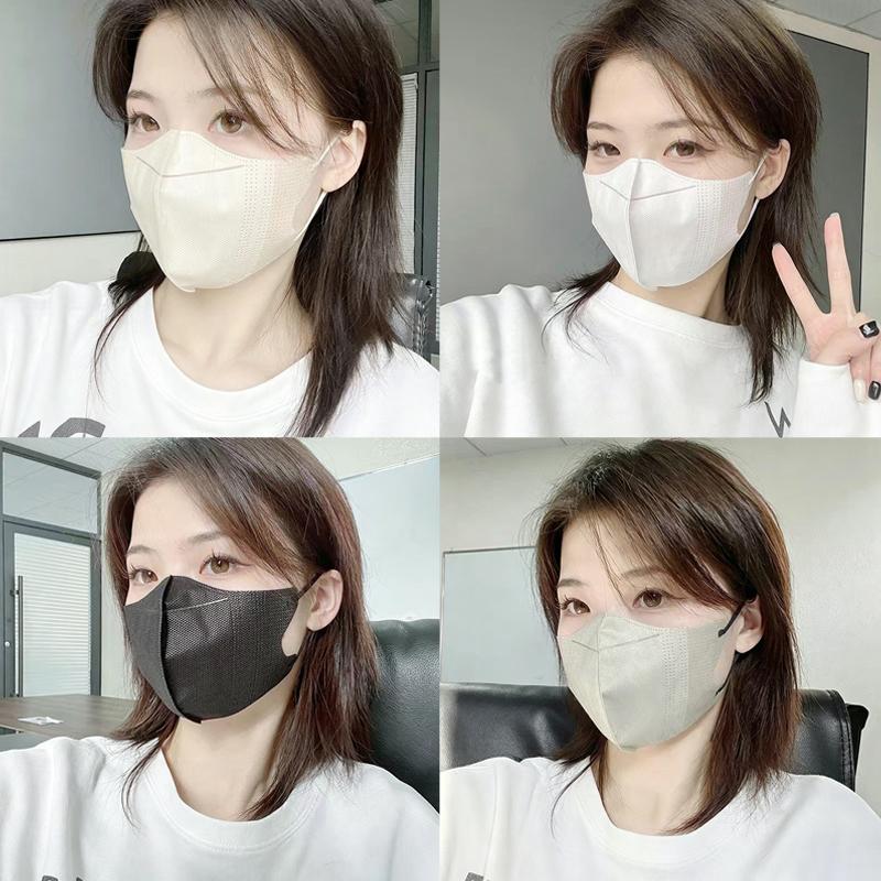 100Pcs 3D Protective Masks Efficient Protection Breathable  Protective Masks Fashionable Face Masks Disposable Masks
