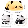 Soft Cute Panda Touch Light Bedside Sleeping Night Light USB Rechargeable LED Squishy Panda Lamp Bedroom Decoration for Children