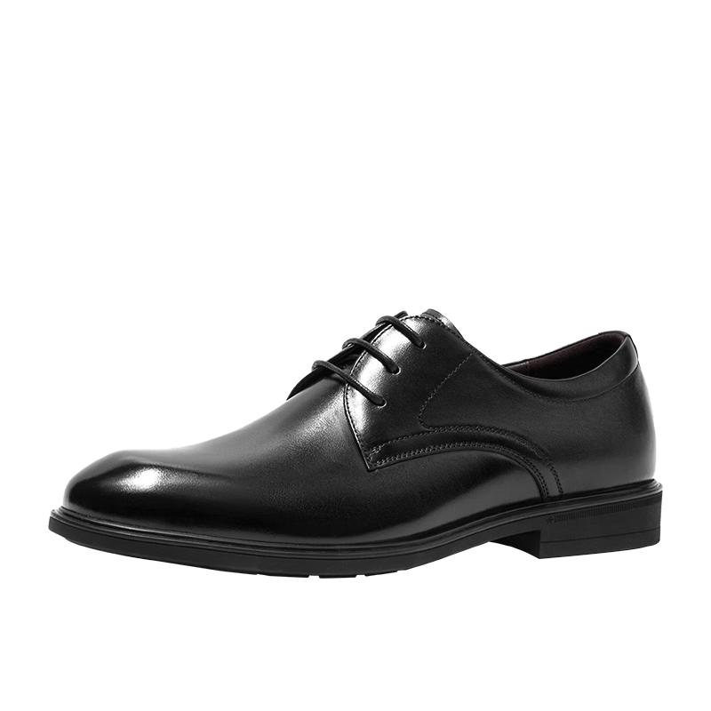 Aokang Men s Waxed Leather Derby Dress Shoes EU 40