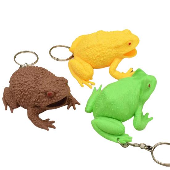 

Игрушка-лягушка-мялка Мягкая TPR Мультяшная лягушка Снять скуку Игрушка-антистресс Сенсорная игра Сувенир для вечеринки