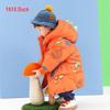 Kids' Printed Mid-Length Winter Down Jacket