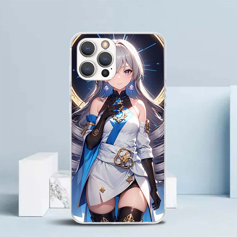 Honkai Star Rail Bronya Rand Soft Cover for iPhone 16 17 Air 15 14 Pro Max 16E Phone Case 13 Mini 12 11 7 SE 8 Print Pattern Fit