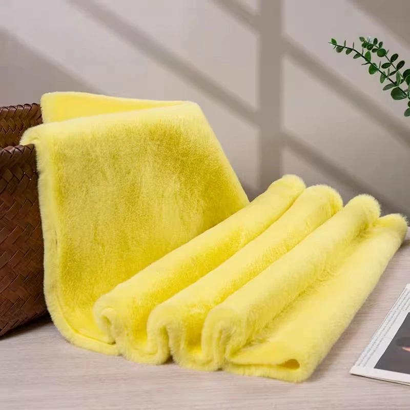 Thickened Plush Fabric 12mm Encrypted Imitation Rex Rabbit Fur Fabric Short Plush Counter Background Fabric, Clothing Fabric