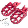 Dirt Bike Foot Pegs Motorcycle Footpegs Wider Foot Rest CNC for CRF250L/CRF250L RALLY 12-21 CRF300L/CRF300L RALLY 21-24 Transalp XL750 Red