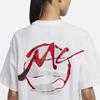 Nike Mac Attack Letter Print Crew Neck Casual Short Sleeve T-Shirt Women Tops White FN4176-100