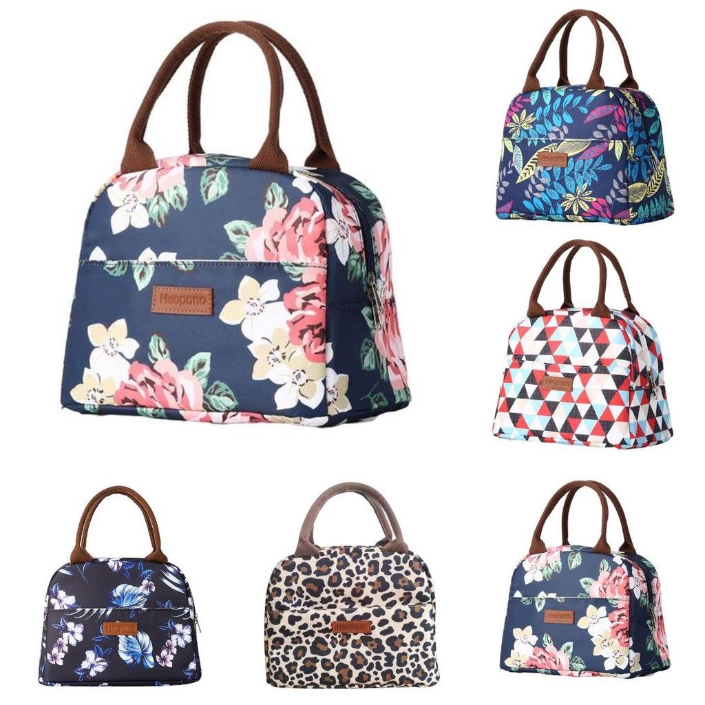 Portable High-capacity Oxford Cloth Lunch Bag Insulated Handbag For Students Professionals