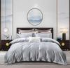 50S Pure Cotton Sateen Solid Color Brocade Fabric Duvet Cover & Bed Sheet Hotel Collection