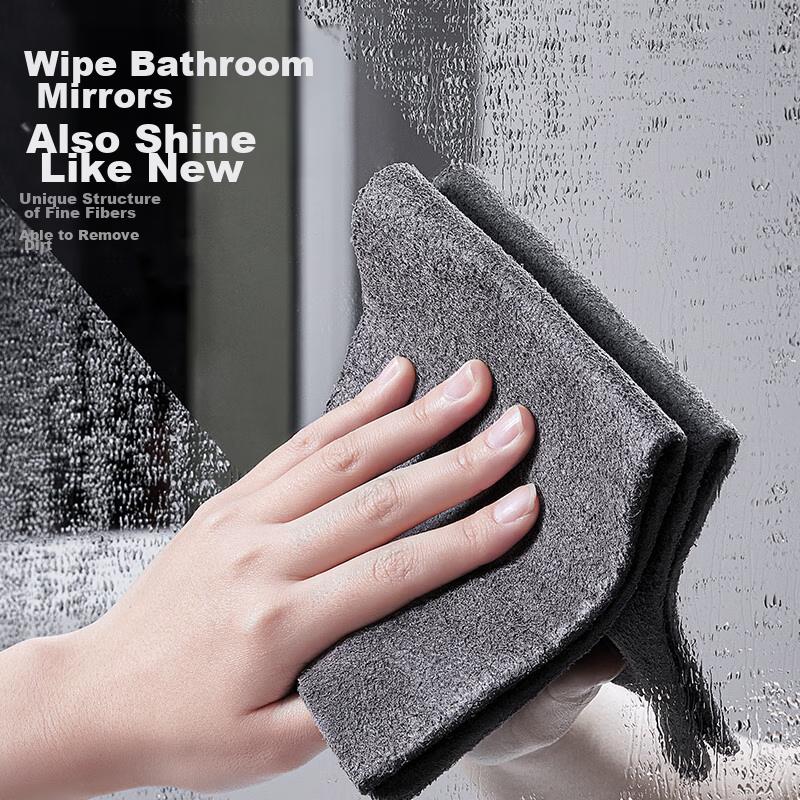 Little Seal Japanese Magic Cleaning Cloth for Glass 30*30cm, Leaves No Marks, for Mirrors, Windows, Car Washing, Cleaning Without Water Stains