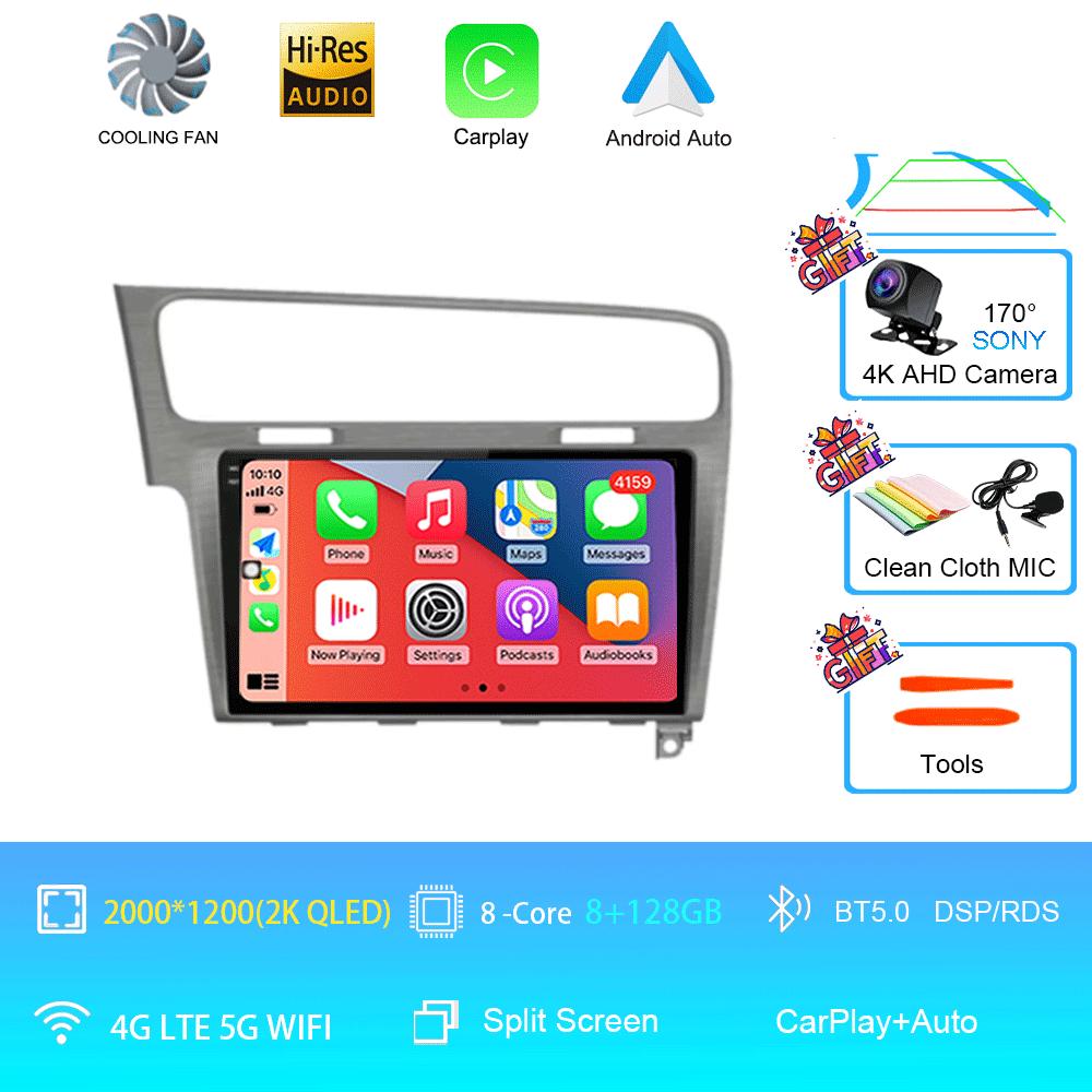 Car Radio Android 14 For Volkswagen VW Golf 7 MK7 GTI 2011-2021 Carplay HD Multimedia Auto Qualcomm GPS Stereo Video Player 2din