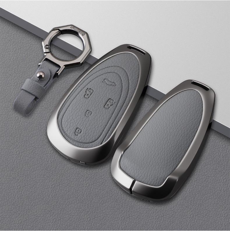 Compatible Car Key Case for Weipai Model B In Elephant Gray