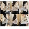 Vintage glossy soft leather commuter shoulder underarm bag