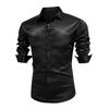 Men's Long Sleeve Button Down Shirt Beach Casual Sports Fashion Bright Color Prom Shirt