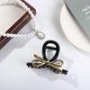 Korean Style Metal Bow Claw Clip Ins Bow Crab Clip Simple Bow Hair Claw  Party