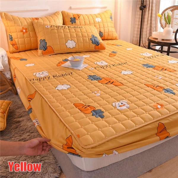 Fashion Cotton Thick Matress Protector Bed Mattress Pad Mattress Cover Soft Mattress Topper Washable Fitted Sheet Home Textile