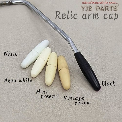 YJB PARTS Arm Caps, Inch/Metric, Relic Aged White, Made in Japan