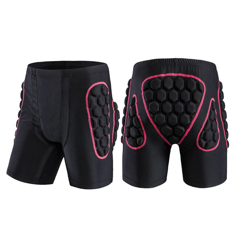 Nárazuvzdorné kalhoty s chráničem kyčlí na lyže a snowboard – Proti pádu, proti nárazu, zesílené pro outdoorové sporty a rychlobruslení