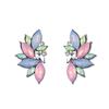 Fashion Exaggerated and Generous, Women's Trend Personalized Alloy Diamond-encrusted Multi-layer Stud Earrings