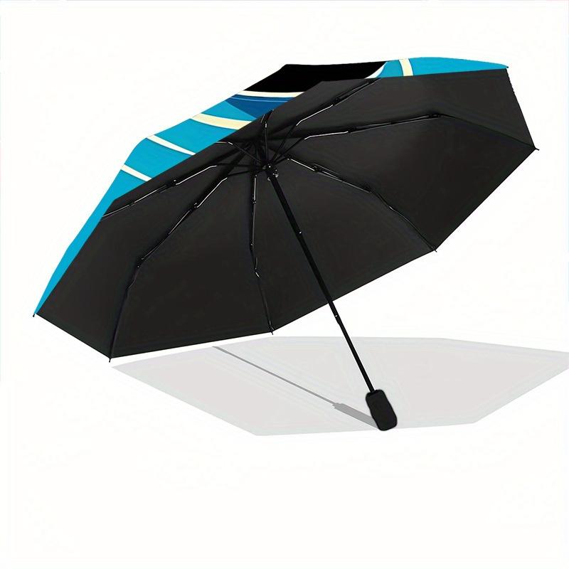 1pc Cat Fishpond Automatic Open/close Umbrella, 8-Rib Sturdy Structure, Portable Travel Umbrella, Parties, Everyday Use, Outdoor Accessory,