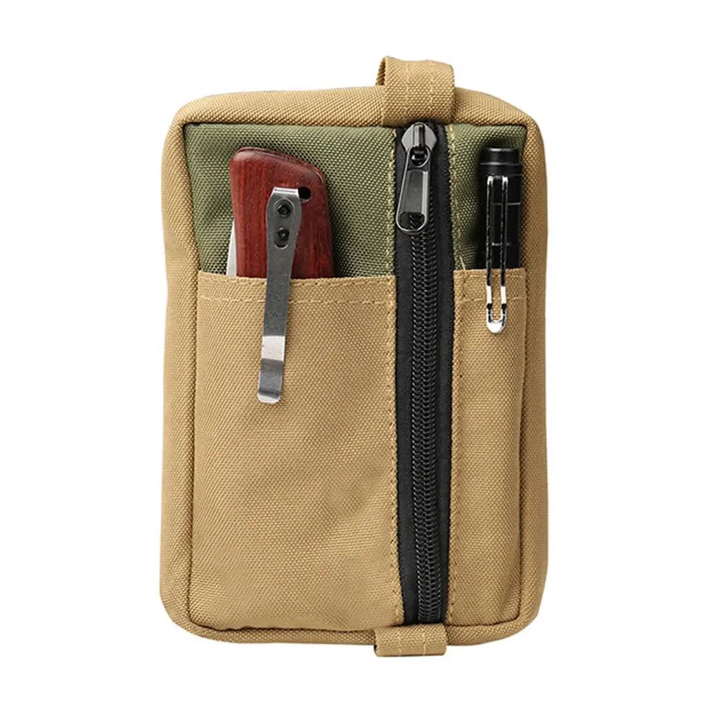 1pc Portable Outdoor EDC Tool Storage Bag Tactical EDC Pouch Mini Tactical Wallet Coin Purse Multifunctional Bag for Camping