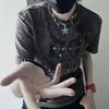 Dámské letterové tiskové Y2k estetické košile Streetwear Casual Vintage topy Letní Harajuku volná hip-hopová trička