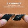 Canvas Leather Watch Strap GT 4/3 18-24mm Quick Release Bars