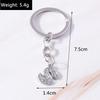 Fashion Initial 26 Letters A-Z Alphabet Keychain Rhinestone Key Ring Pendants for Car Key Bag Decor Charms DIY Accessories